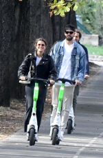 CLARA MARTI and Gerard Pique Out on Electric Scooter in Paris 09/21/2022