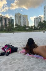 CLAUDIA ROMANI at a Photoshoot in Miami Beach 10/09/2022