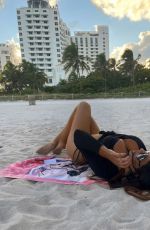 CLAUDIA ROMANI at a Photoshoot in Miami Beach 10/09/2022