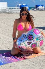 CLAUDIA ROMANI in Bikini Celebrates Halloween at Miami Beach 10/23/2022
