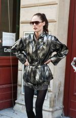 COCO ROCHA Arrives at Vivienne Westwood SS23 Fashion Show in Paris 10/01/2022