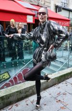 COCO ROCHA Arrives at Vivienne Westwood SS23 Fashion Show in Paris 10/01/2022