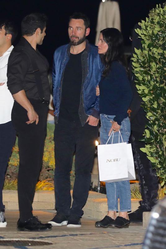 COURTENEY COX Night Out in Malibu 10/18/2022