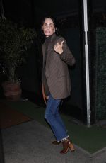 COURTENEY COX Out for Dinner at Giorgio Baldi in Santa Monica 10/13/2022