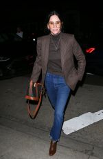 COURTENEY COX Out for Dinner at Giorgio Baldi in Santa Monica 10/13/2022