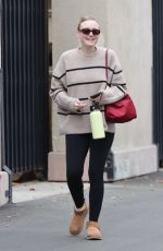 DAKOTA FANNING Leaves Friday Morning Workout Class in Beverly Hills 10/14/2022
