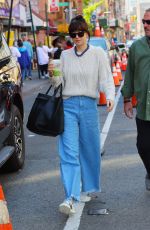 DAKOTA JOHNSON Heading to Her Film Set in New York 10/12/2022