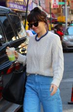 DAKOTA JOHNSON Heading to Her Film Set in New York 10/12/2022