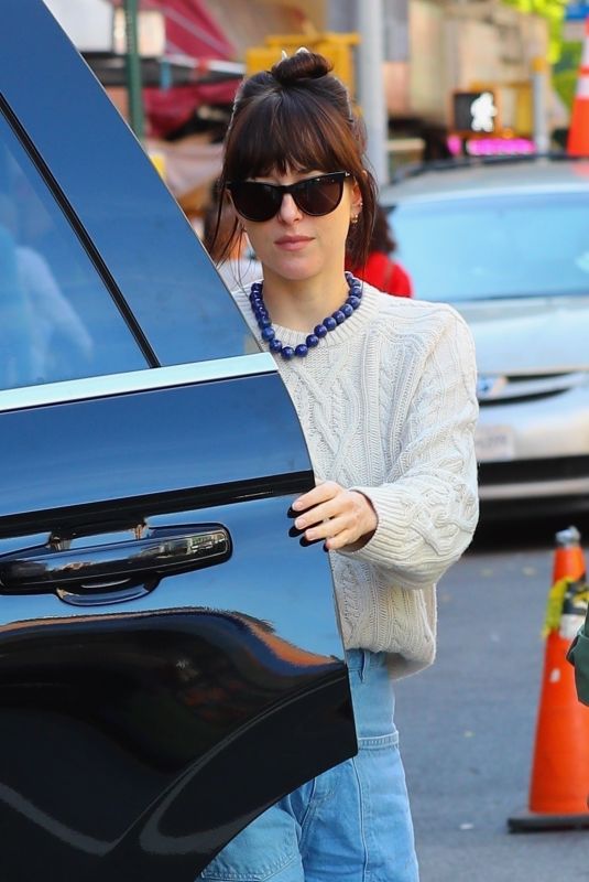 DAKOTA JOHNSON Heading to Her Film Set in New York 10/12/2022
