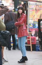 DAKOTA JOHNSON on the Set of Madame Web in New York 10/11/2022