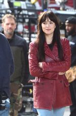 DAKOTA JOHNSON on the Set of Madame Web in New York 10/12/2022