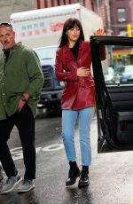 DAKOTA JOHNSON on the Set of Madame Web in New York 10/12/2022