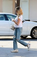 DENSIE RICHARDS in Ripped Denim Out Shopping in Malibu 10/20/2022