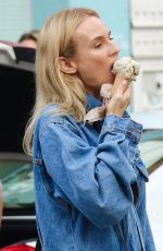 DIANE KRUGER in Denim Jumpsuit Out for Ice Cream in New York 10/26/2022