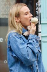 DIANE KRUGER in Denim Jumpsuit Out for Ice Cream in New York 10/26/2022