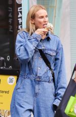 DIANE KRUGER in Denim Jumpsuit Out for Ice Cream in New York 10/26/2022