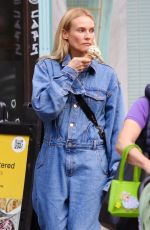 DIANE KRUGER in Denim Jumpsuit Out for Ice Cream in New York 10/26/2022