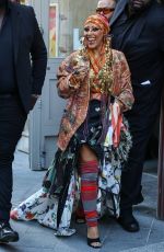 DOJA CAT Arrives at Vivienne Westwood Show at Paris Fashion Week 10/01/2022