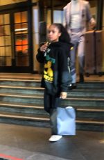 DOMINIQUE THORNE Leaves Her Hotel in Los Angeles 10/27/2022