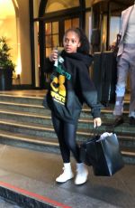 DOMINIQUE THORNE Leaves Her Hotel in Los Angeles 10/27/2022