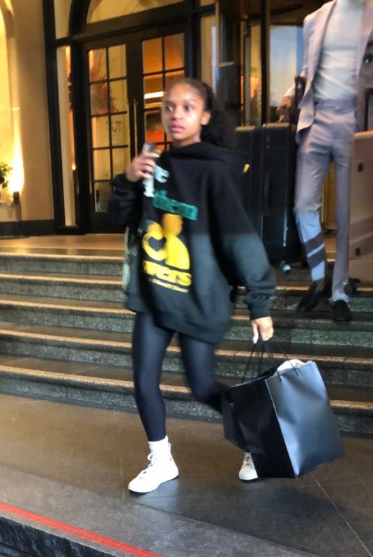 DOMINIQUE THORNE Leaves Her Hotel in Los Angeles 10/27/2022