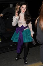 DOVE CAMERON Arrives at Valentino Dinner in Paris 10/02/2022