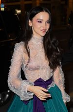 DOVE CAMERON Arrives at Valentino Dinner in Paris 10/02/2022