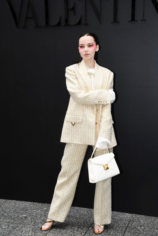 DOVE CAMERON at Valentino Fashion Show at PFW in Paris 10/02/2022