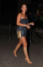 DRAYA MICHELE Leaves Kaviar Sushi Bar Grand Opening in Los Angeles 10/17/2022