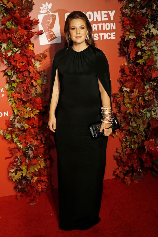 DREW BARRYMORE at Clooney Foundation for Justice Inaugural Albie Awards in New York 09/29/2022