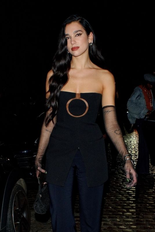 DUA LIPA Arrives at Vogue Forces of Fashion Event in London 10/14/2022