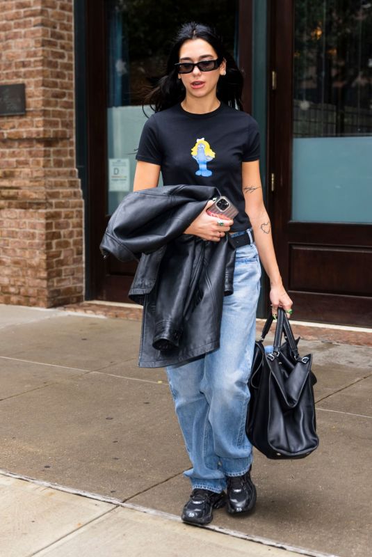 DUA LIPA in Denim Out in New York 10/01/2022