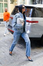 DUA LIPA in Double Denim Out in New York 09/29/2022