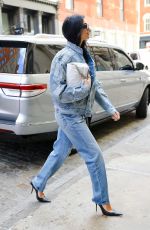 DUA LIPA in Double Denim Out in New York 09/29/2022