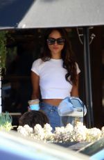 EIZA GONZALEZ in Denim Out for Iced Coffee in West Hollywood 10/18/2022