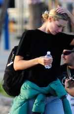 ELIZABETH DEBICKI Arrives at a Harbor After Filming in Spain 10/19/2022
