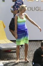 ELIZABETH DEBICKI Filming Scenes of Princess Diana in Palma 10/15/2022