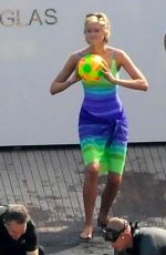 ELIZABETH DEBICKI Filming Scenes of Princess Diana in Palma 10/15/2022