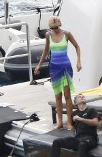 ELIZABETH DEBICKI Filming Scenes of Princess Diana in Palma 10/15/2022