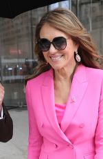 ELIZABETH HURLEY Arrives at Chris Evans Breakfast Show in London 10/10/2022