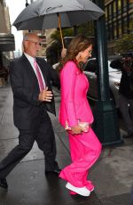 ELIZABETH HURLEY Leaves Her Hotel in New York 10/03/2022