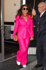 ELIZABETH HURLEY Leaves Her Hotel in New York 10/03/2022