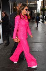 ELIZABETH HURLEY Leaves Her Hotel in New York 10/03/2022