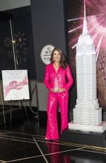 ELIZABETH HURLEY Lights Empire State Building for Breast Cancer Awareness Month in New York 10/03/2022
