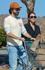 ELIZABETH OLSEN and Robbie Arnett Shopping at Erewhon Market in Los Angeles 10/04/2022