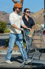 ELIZABETH OLSEN and Robbie Arnett Shopping at Erewhon Market in Los Angeles 10/04/2022