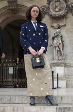 ELLA EMHOFF Leaves Thom Browne Show at Paris Fashion Week 10/03/2022