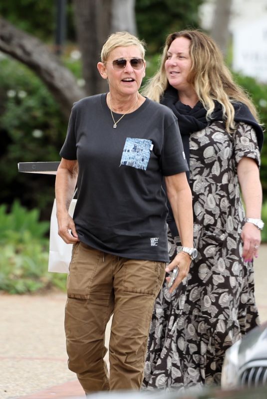 ELLEN DEGENERES and PORTIA DE ROSSI Out in Santa Barbara 10/15/2022