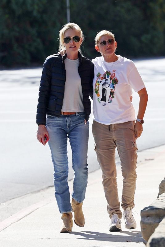 ELLEN DEGENERES and PORTIA DE ROSSI Out in Santa Barbara 10/26/2022
