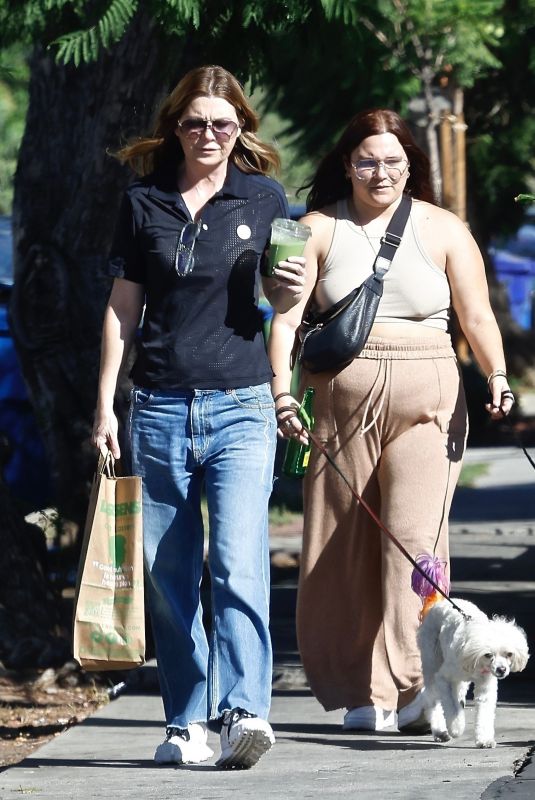 ELLEN POMPEO Out Shopping with a Friend in Los Feliz 10/20/2022
